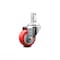 Service Caster 3.5 Inch Red Polyurethane Wheel Swivel 7/8 Inch Square Stem Caster SCC SCC-SQ20S3514-PPUB-RED-78 - alternate 1
